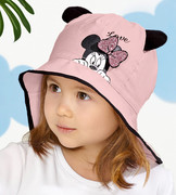 Kapelusz dla dziewczynki, z myszką i uszami Minnie, brudny róż, Ellisa, 46-48 cm