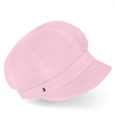 Czapka damska z lnu na lato, z daszkiem, Laura, różowa, 56-60 cm