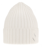 Czapka zimowa damska, wełna merino, Iraga, biały, 55-58 cm