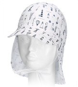 Czapka na lato dla chłopca, Cold Wave, filtr UV,  biała, rozm. 48-50