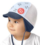 Czapka na lato dla chłopca, niebieska, My Dog, rozm. 35-37 cm