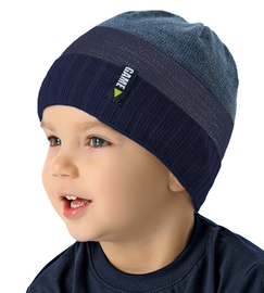 Czapka wiosenna/jesienna dla chłopca, dzianinowa, Piwike, rozm. 44-47 cm