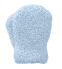 Rękawiczki zimowe, niemowlęce łapki, bukla, niebieskie,  rozm. 0-1 lat