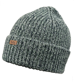 Czapka zimowa z wełny merino, Nisiria, zielono-granatowy, 56-60 cm