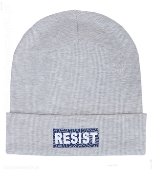 Czapka dla chłopca, bawełniana, beanie, prążek, Resist rozm. 51-54 cm 