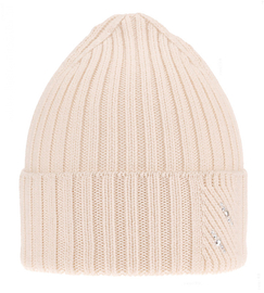 Czapka zimowa damska, wełna merino, Iraga, kremowy, 55-58 cm