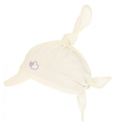 Chustka z daszkiem, bawełniana na lato dla dziewczynki, kremowa, Erine, 46-50 cm