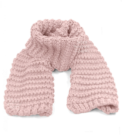 Szalik damski, gruby, ciepły zimowy, brudny róż