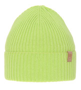 Czapka wiosenna/jesienna w prążek, limonkowa, Usimi, 52-54 cm