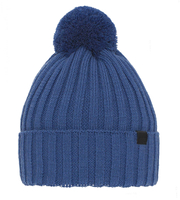 Czapka zimowa męska, z wełną merino, Rokynt, niebieski, 55-57 cm