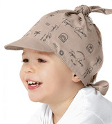 Chustka z daszkiem, dla chłopca, na głowę, Tropic Shores, fango, 40-46 cm