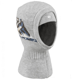 Kominiarka zimowa dla chłopca, Fliggy, szara, 48-52 cm