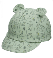 Czapka z daszkiem z filtrem UV, dla chłopca, bejsbolówka, Ikati, zielona, 48-50 cm