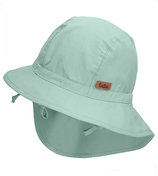 Kapelusz z filtrem UV, dla chłopca/dla dziewczynki,  Akubi, miętowy, 50-52 cm