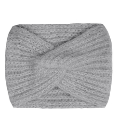 Opaska zimowa na głowę, dla dziewczynki, 578, szara, obw. 48-51 cm