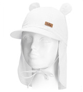 Czapka z daszkiem dla dzieci, filtr UV, Lenet, safari, biała, 46-48