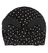 Czapka wiosenna/jesienna dla dziewczynki, czarna, Facilia, 44-46 cm
