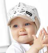 Czapka na lato dla chłopczyka, bawełniana z siateczką, Navasti, 51-52 cm