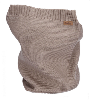 Komin z wełny merino, 7639, unisex, beżowy