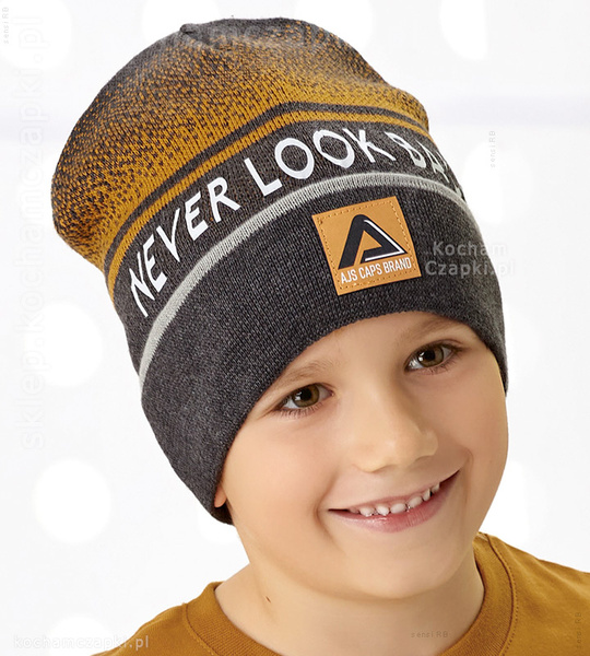 Dzianinowa czapka beanie jesień/wiosna, Caprin , rozm. 52-55cm 