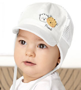 Czapka na lato dla chłopca, z siateczką, wiązana, Abokai, 48-50 cm