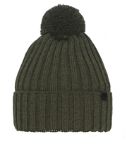 Czapka zimowa męska, z wełną merino, Rokynt, oliwkowa, 55-57 cm