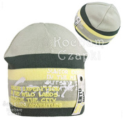 Gruba czapka bawełniana, jesienna dla chłopczyka Expedit rozm. 46-48 cm