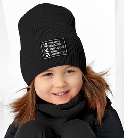 Komplet zimowy dla dziewczynki, SheIS, czarny, 48-54 cm