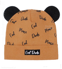 Czapka z uszami dla chłopczyka  Cool Dude , rozm. 42-46 cm