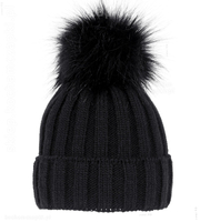 Czarna zimowa czapka damska Komma  z podszewką polarową rozm. 56-60 cm