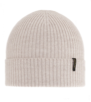 Czapka zimowa damska, wełna merino, Geman, jasnobeżowa, 56-58 cm