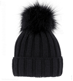 Czarna zimowa czapka damska Komma  z podszewką polarową rozm. 56-60 cm