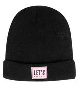 Czapka prążek, prosta z naszywką Lets Smile rozm. 46-49 cm