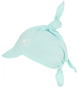 Chustka z daszkiem, bawełniana na lato dla dziewczynki, jasny turkus, Erine, 46-50 cm