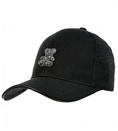 Czapka z daszkiem, damska, elegancka, cz-33, czarna, 55-58 cm