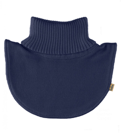 Komin merino dla chłopczyka, golfik, podszyty polarem, Querta, granatowy, 3-6 lat