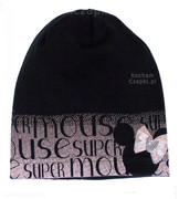 Czapka smerfetka wiosenna/ jesienna dla dziewczyni, bawełniana Super Mouse, 48-50 cm