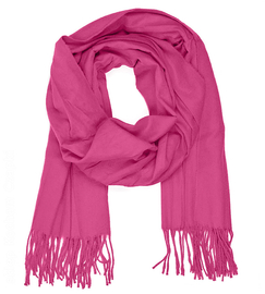 Szalik damski, różowy, róż fuksja
