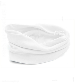 Komin dla dziecka, tuba, golf  bawełniany, biały (M)