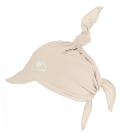 Chustka z daszkiem, bawełniana na lato dla dziewczynki, beżowy jasny, Erine, 46-50 cm