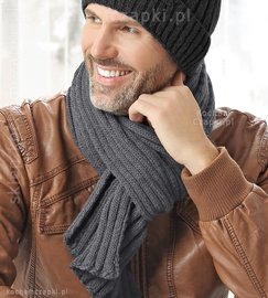 Szary szalik męski 38704