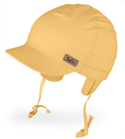 Czapka z daszkiem dla chłopca, filtr UV, żółta, Lutek,  40-42 cm