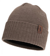 Męska czapka, wełna merino, podszewka polar, Gohan, brązowy jasny (18), 55-60cm