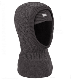 Kominiarka zimowa dla chłopca, szara, Baridi, 50-54 cm