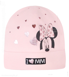 Czapka dla dziewczynki, wiosenna/jesienna, z myszką Minnie, Neolia, rozm. 44-47 cm