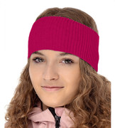 Opaska damska dzianiowa, wiosna/jesień, Lavle, ciemny róż, 55-58