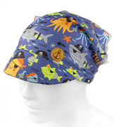 Chustka z daszkiem dla chłopca, na gumce, AM-13, ciemny niebieski, 46-50 cm