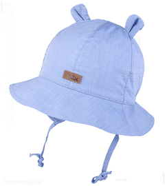 Kapelusz dla dziecka, UV, bawełniany, Solving, niebieski, 48-50 cm