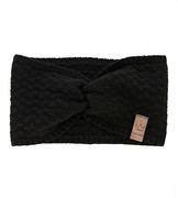 Opaska dla dziewczynki, dzianinowa, Jojga, czarna, 49-52