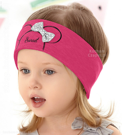 Bawełniana opaska na głowę dla dziewczynki  Cajsa , 40-43 cm